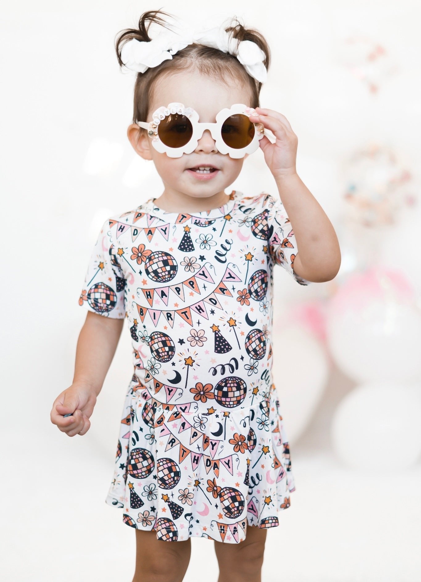 DISCO BIRTHDAY GIRL DREAM BODYSUIT DRESS - Mack & Harvie