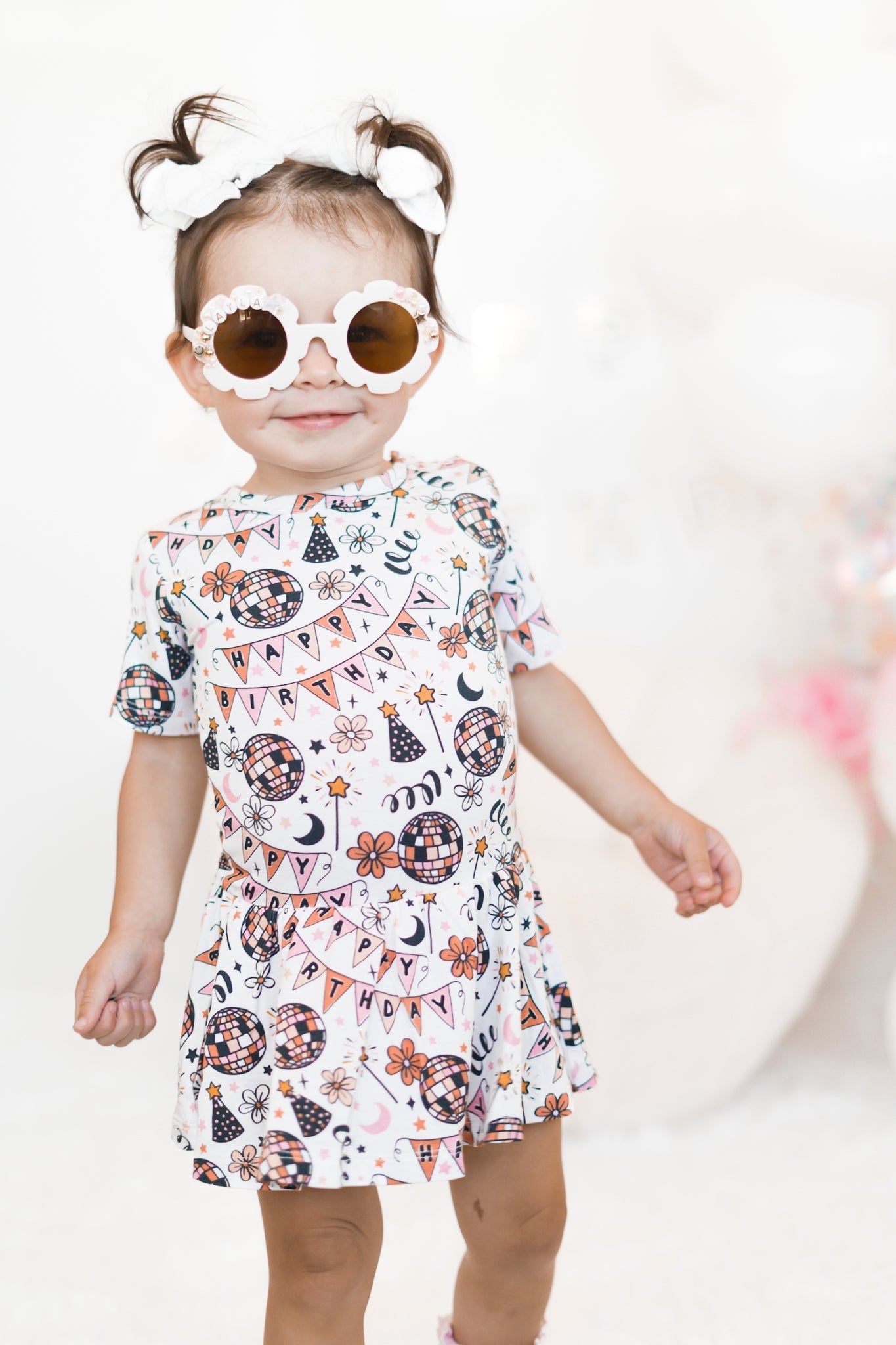 DISCO BIRTHDAY GIRL DREAM BODYSUIT DRESS - Mack & Harvie