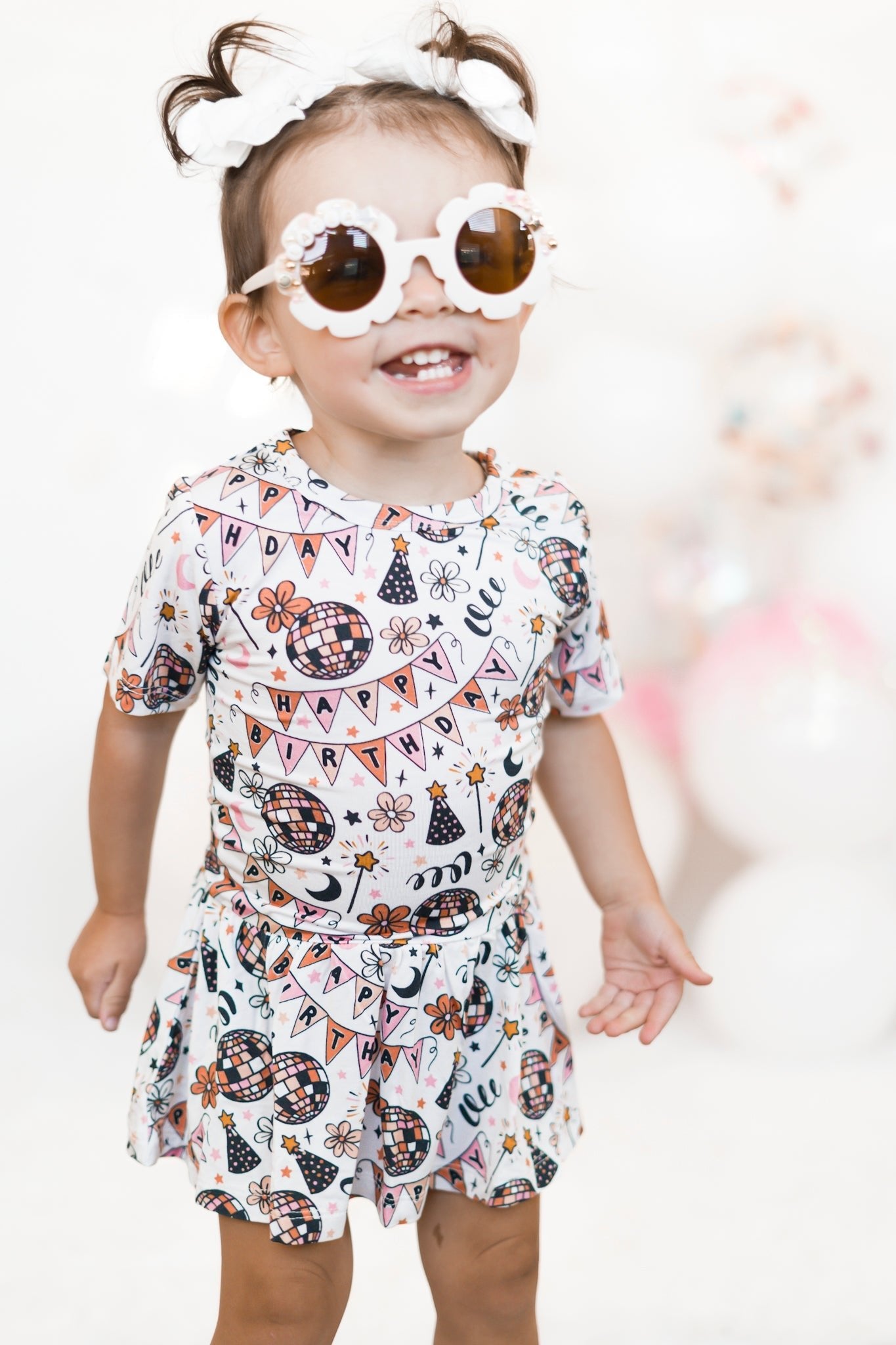 DISCO BIRTHDAY GIRL DREAM BODYSUIT DRESS - Mack & Harvie