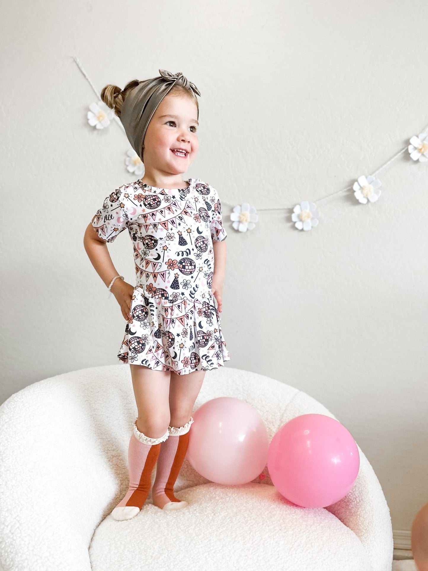 DISCO BIRTHDAY GIRL DREAM BODYSUIT DRESS - Mack & Harvie