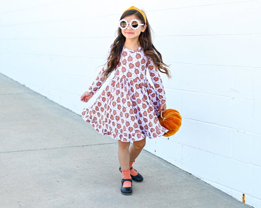 DISCO PUMPKIN DREAM RUFFLE DRESS - Mack & Harvie