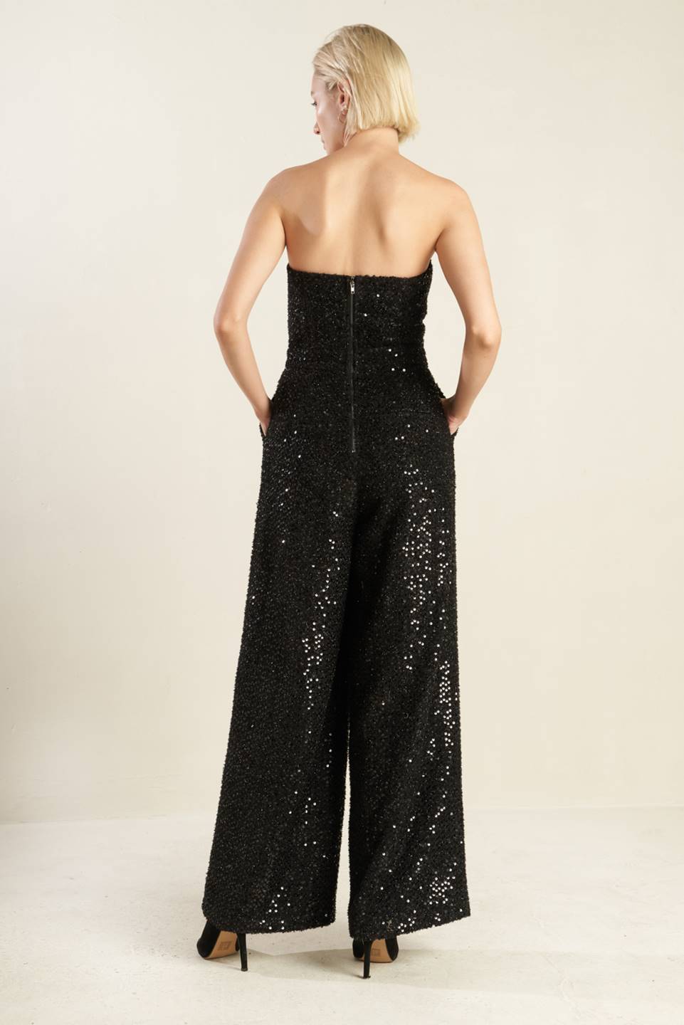 DOESN'T ADD UP SEQUIN JUMPSUIT - Mack & Harvie