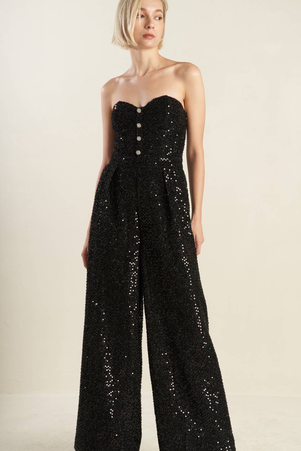 DOESN'T ADD UP SEQUIN JUMPSUIT - Mack & Harvie