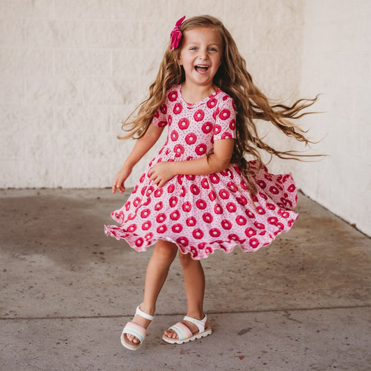 DONUT GROW UP DREAM RUFFLE DRESS - Mack & Harvie