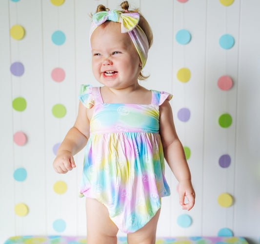 DREAMY SMILEY DREAM BUBBLE ROMPER - Mack & Harvie