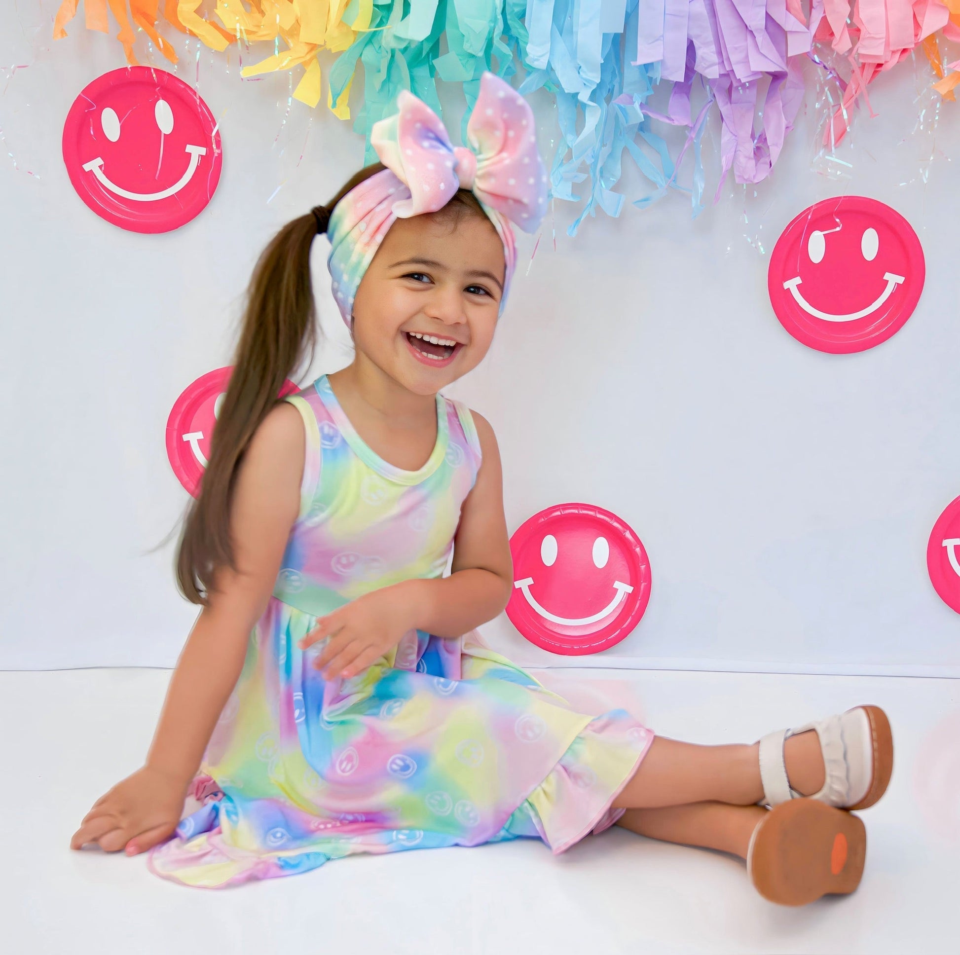 DREAMY SMILEY DREAM RUFFLE DRESS - Mack & Harvie