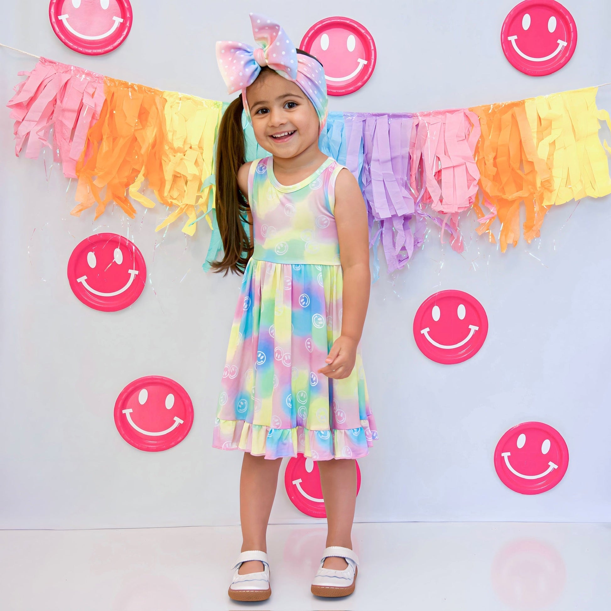 DREAMY SMILEY DREAM RUFFLE DRESS - Mack & Harvie