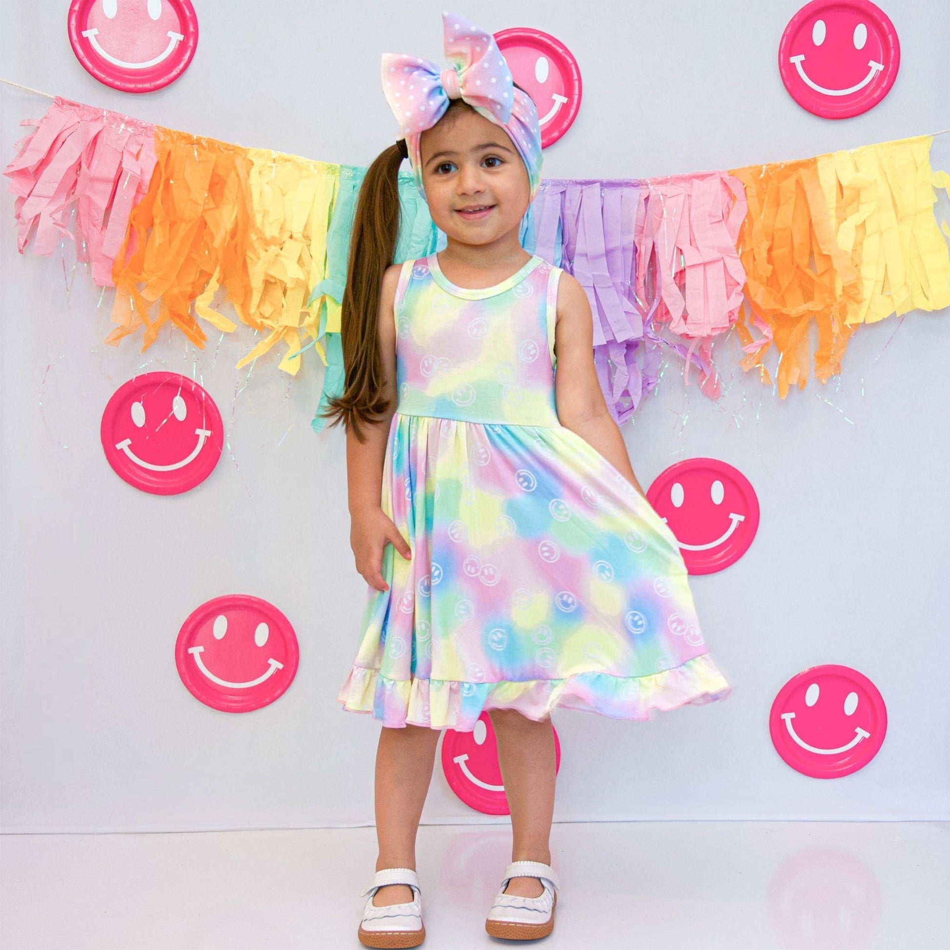 DREAMY SMILEY DREAM RUFFLE DRESS - Mack & Harvie