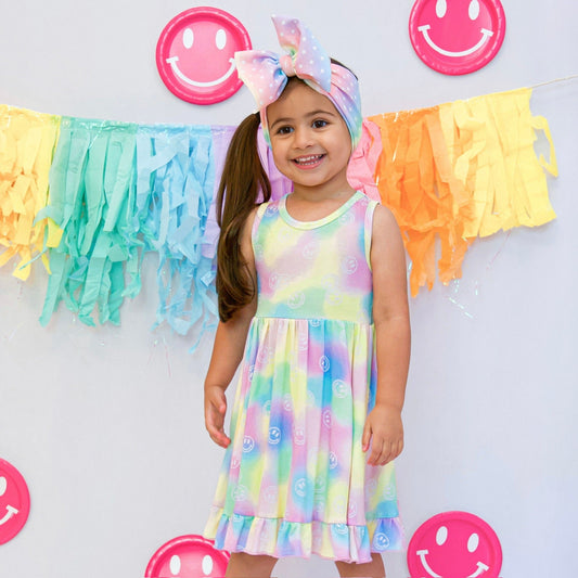 DREAMY SMILEY DREAM RUFFLE DRESS - Mack & Harvie