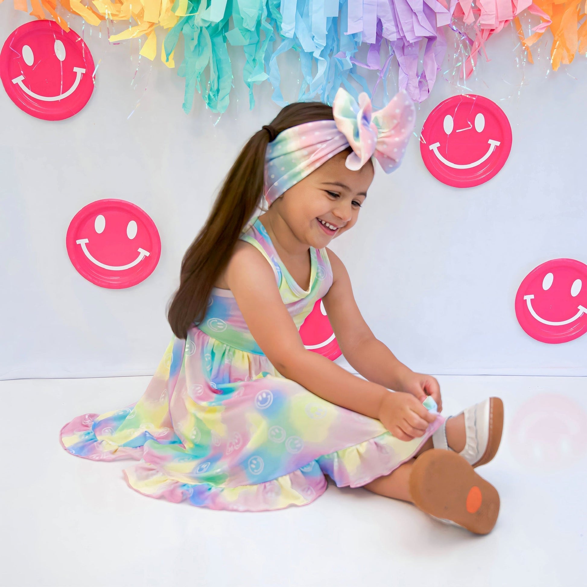 DREAMY SMILEY DREAM RUFFLE DRESS - Mack & Harvie