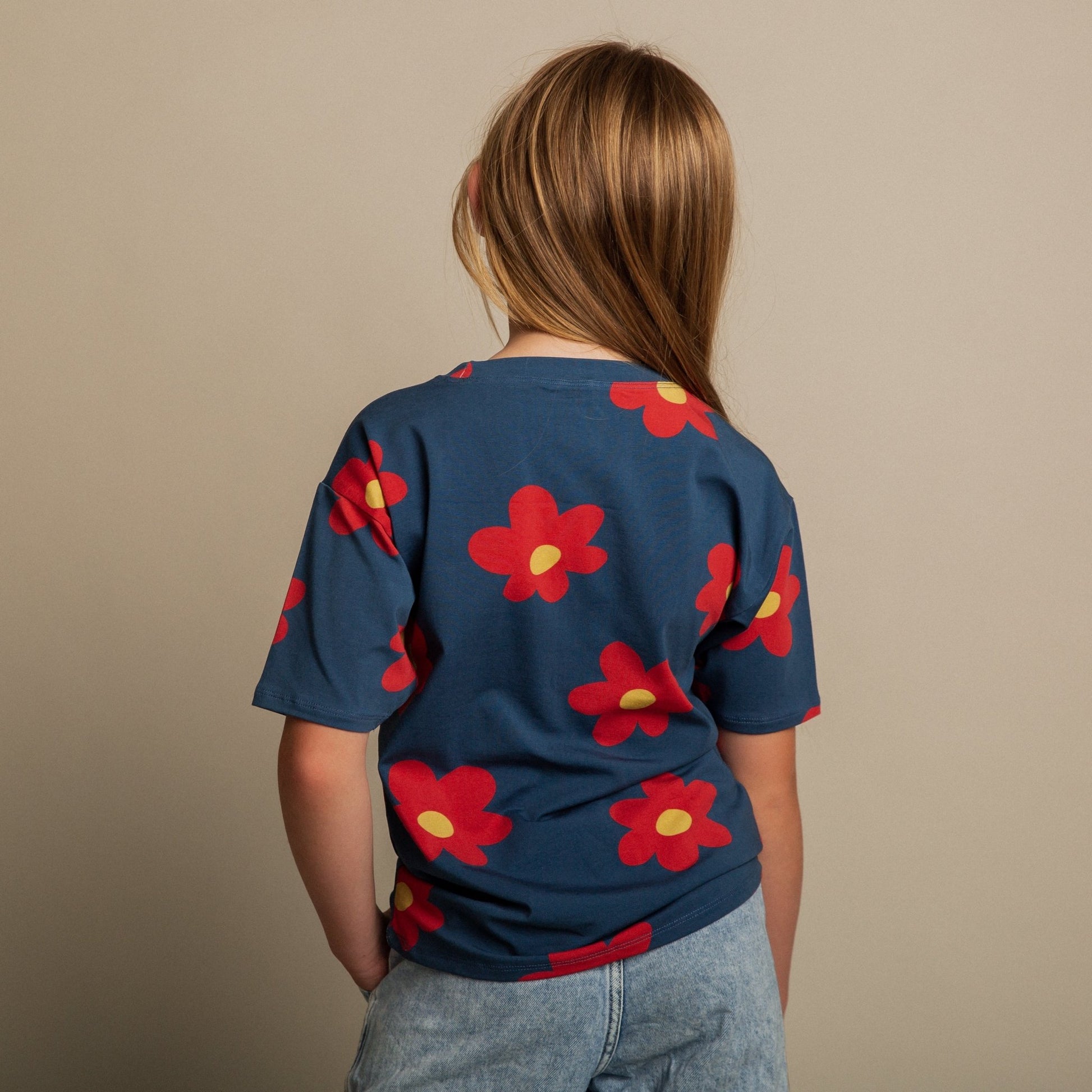 Drop Shoulder Tee - Big Floral - Mack & Harvie