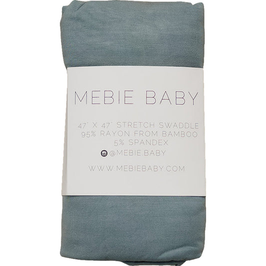 Dusty Blue Bamboo Stretch Swaddle - Mack & Harvie