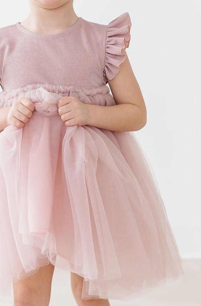 Dusty Pink Shimmer Tutu Dress - Mack & Harvie