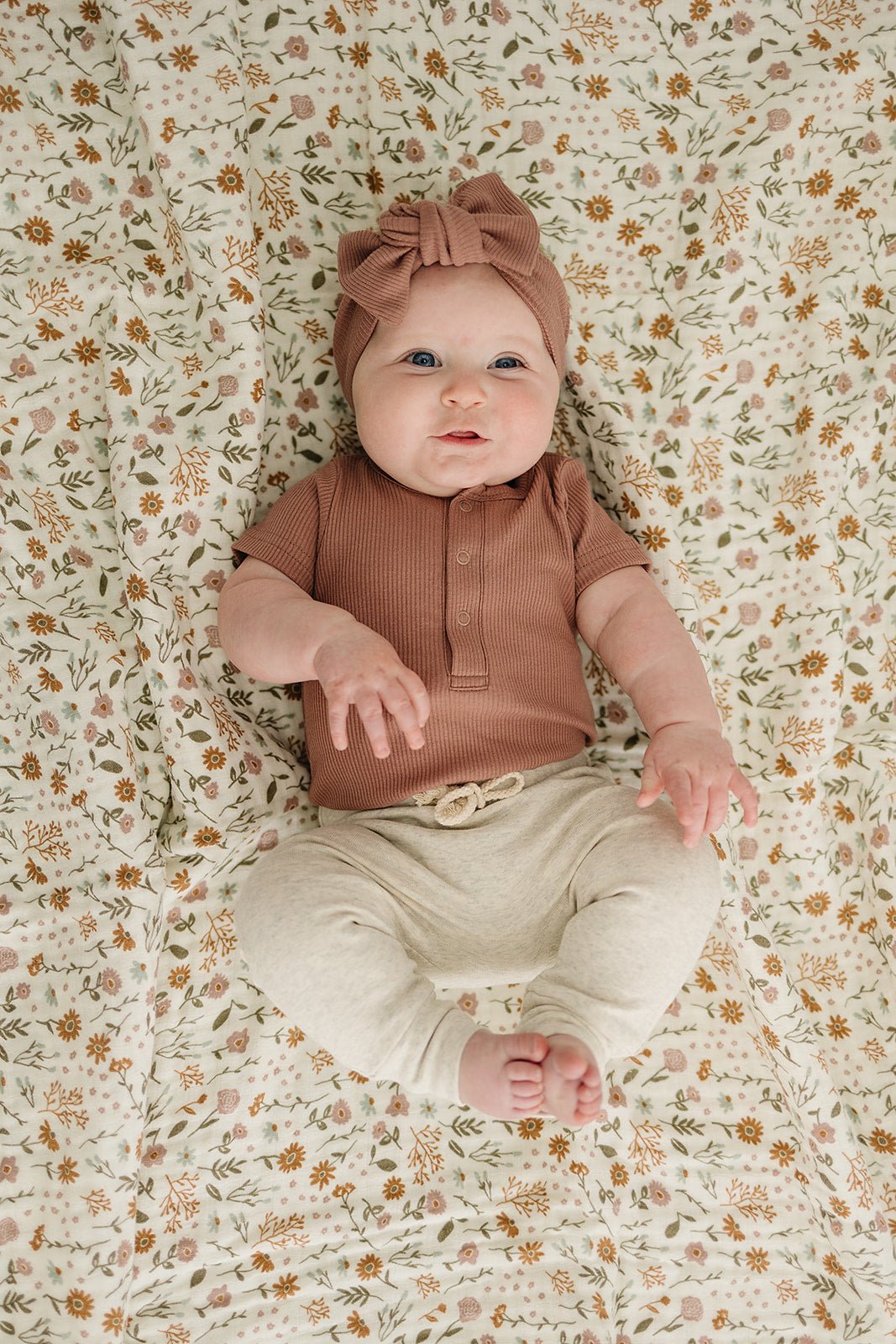 Dusty Rose Organic Cotton Ribbed Snap Bodysuit - Mack & Harvie