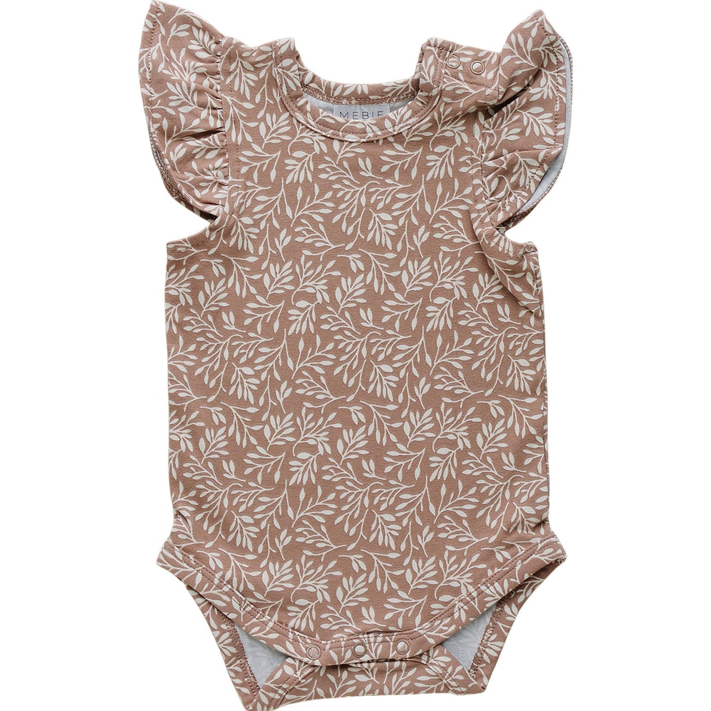 Dusty Vines Ruffle Sleeve Bodysuit - Mack & Harvie