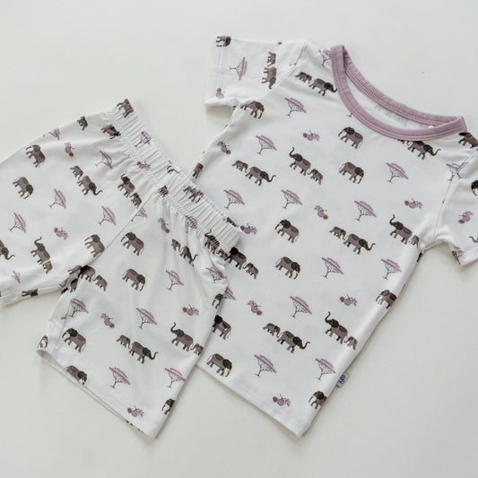 Elephant | Short Sleeve Pajamas - Mack & Harvie