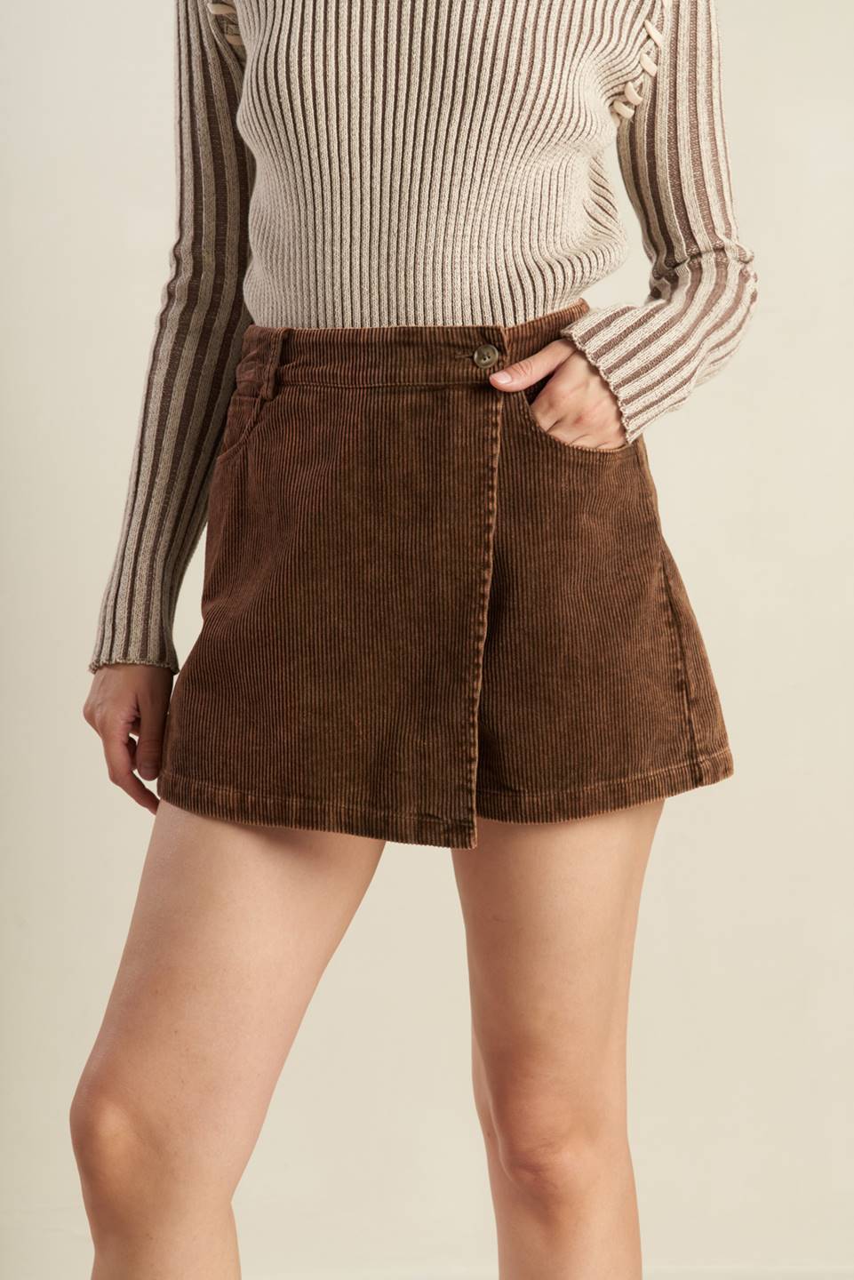 ESCAPING REALITY CORDUROY SKIRT - Mack & Harvie