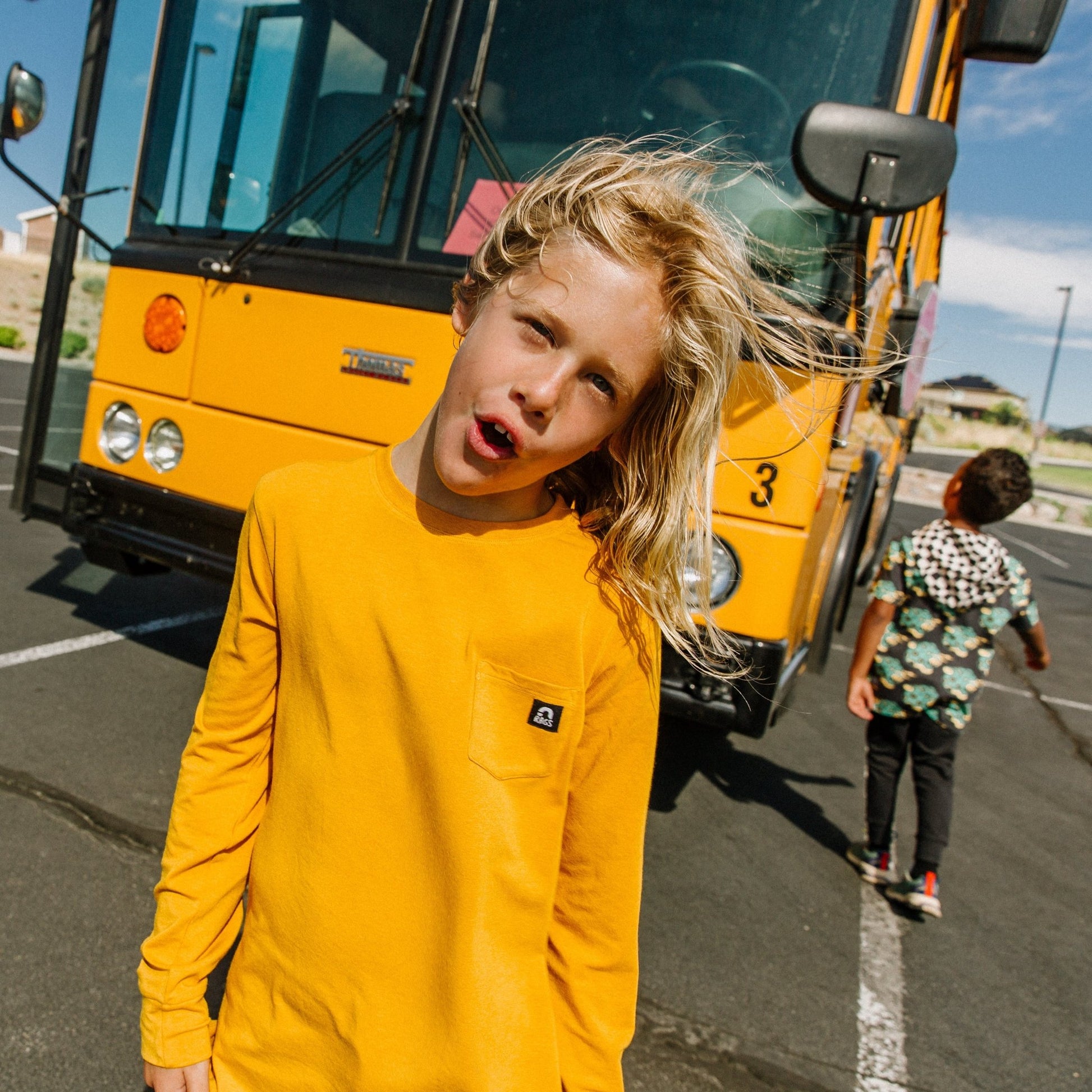 Essentials Long Sleeve Tee - 'Golden Yellow' - Mack & Harvie