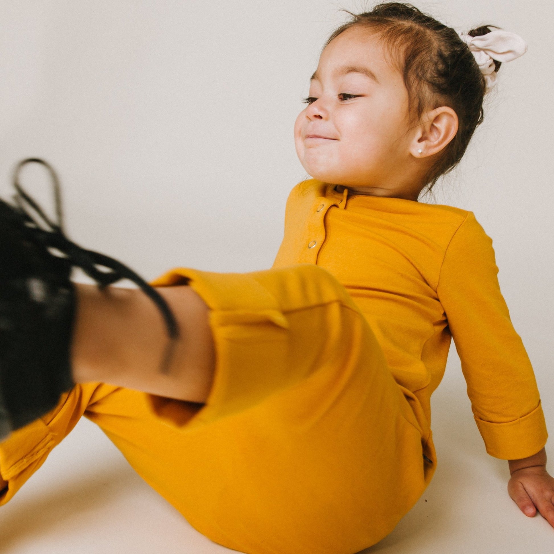 Essentials Rag Romper - 'Golden Yellow' - Mack & Harvie