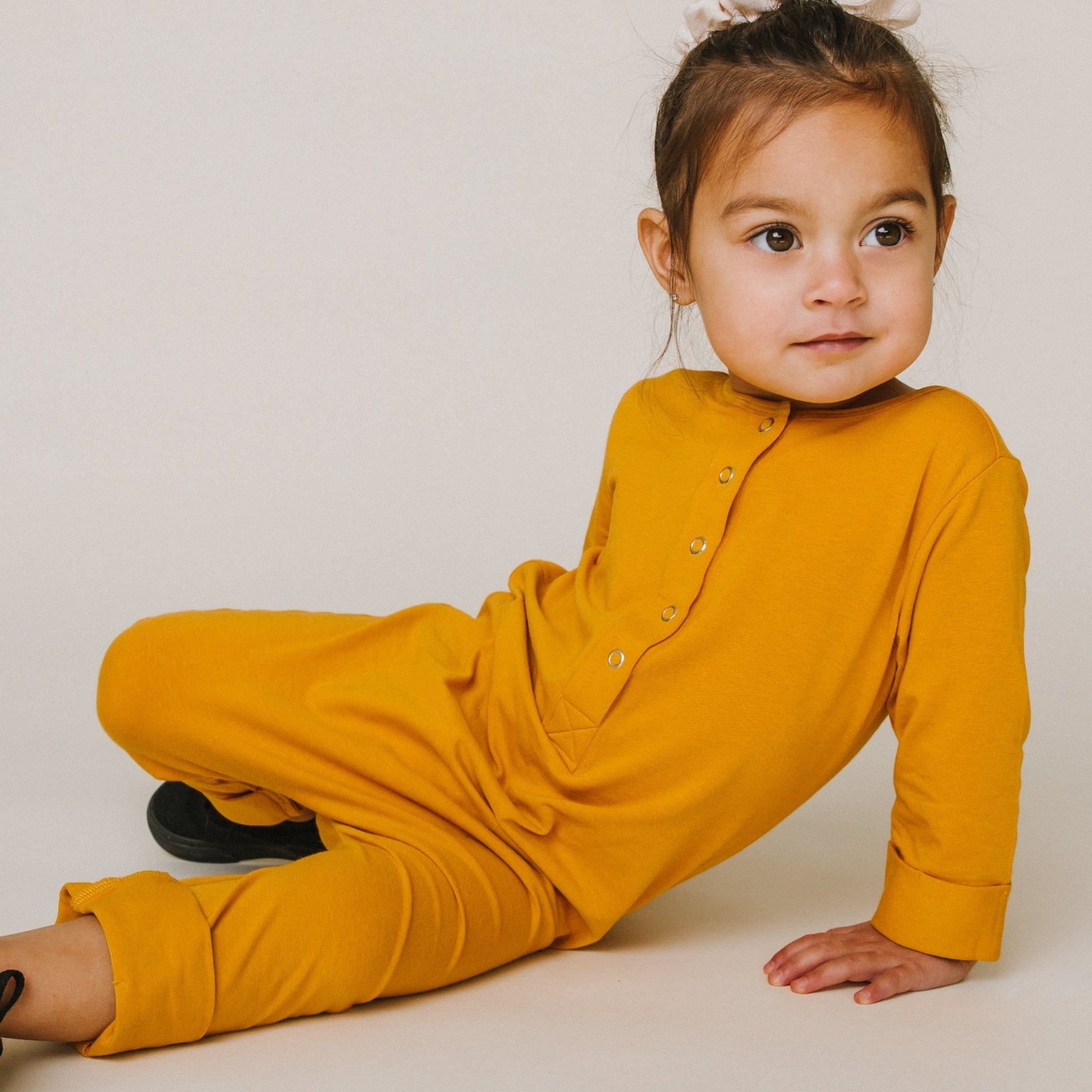 Essentials Rag Romper - 'Golden Yellow' - Mack & Harvie