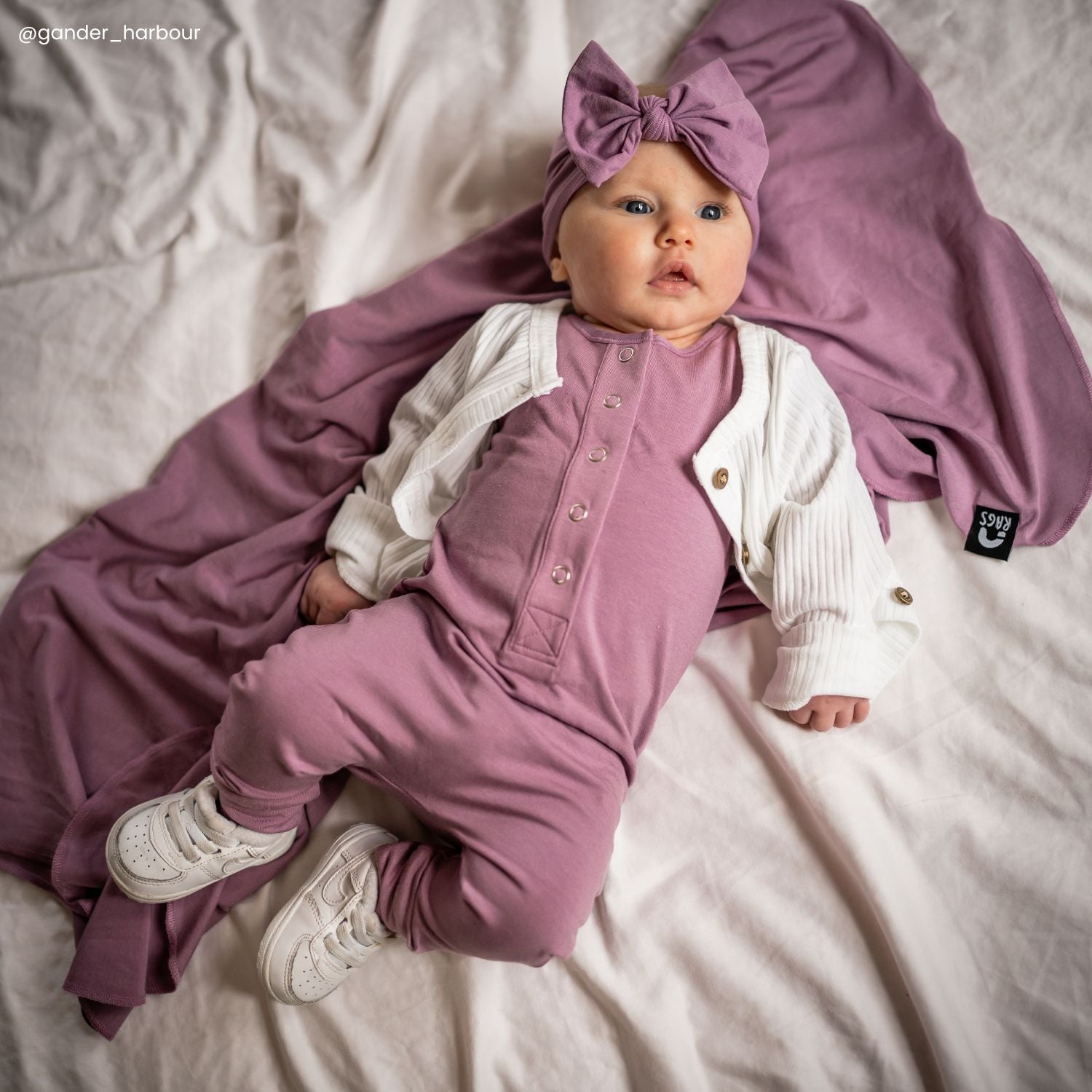 Essentials Rag Romper - 'Lavender' - Mack & Harvie