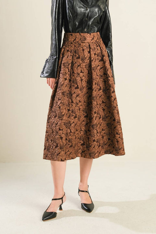 ETERNAL DEVOTION WOVEN FULL MIDI SKIRT - Mack & Harvie