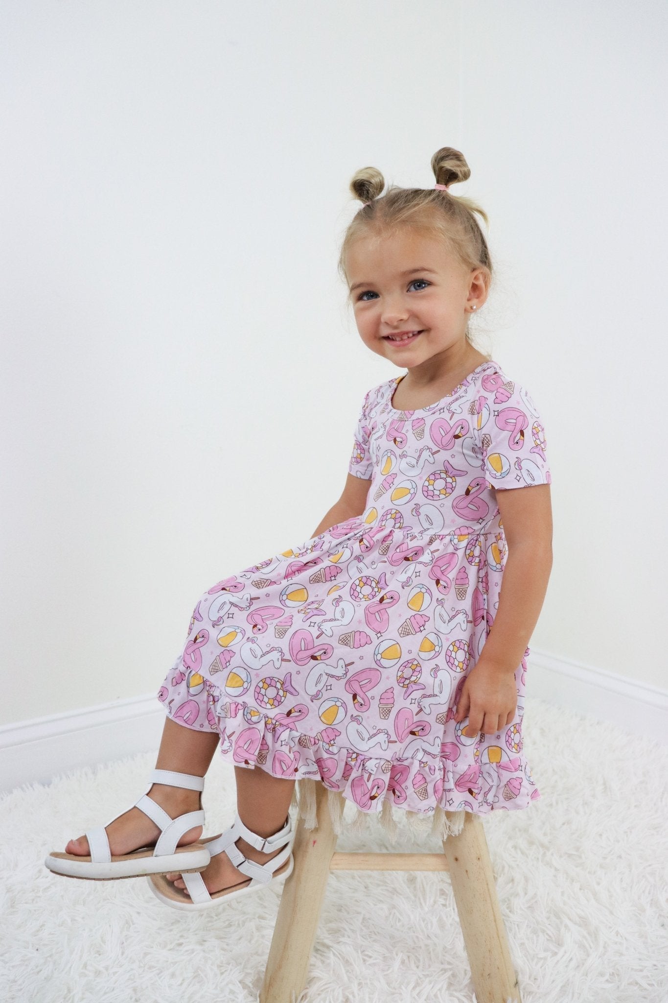 EXCLUSIVE GIRLS JUST WANNA HAVE SUN DREAM RUFFLE DRESS - Mack & Harvie