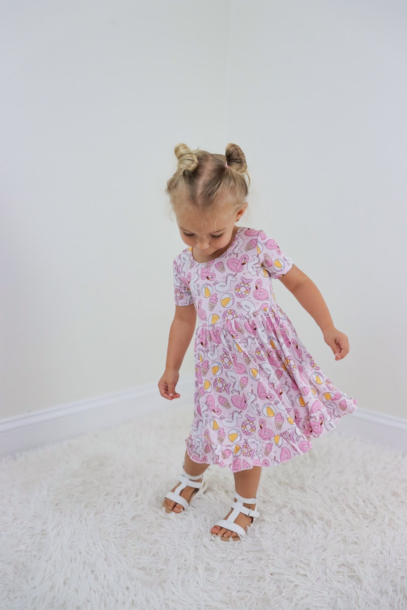 EXCLUSIVE GIRLS JUST WANNA HAVE SUN DREAM RUFFLE DRESS - Mack & Harvie