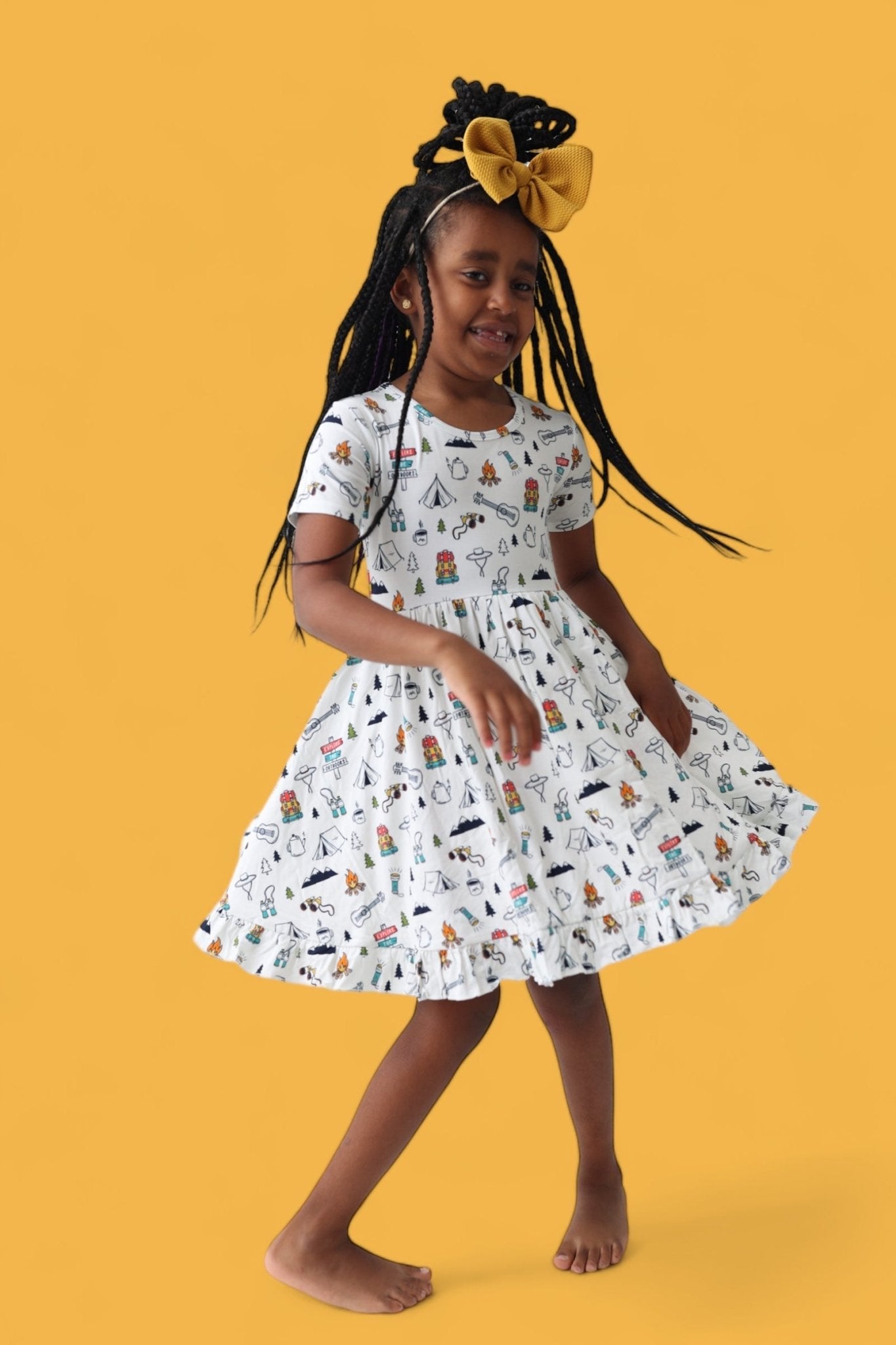 EXPLORE THE OUTDOORS DREAM RUFFLE DRESS - Mack & Harvie