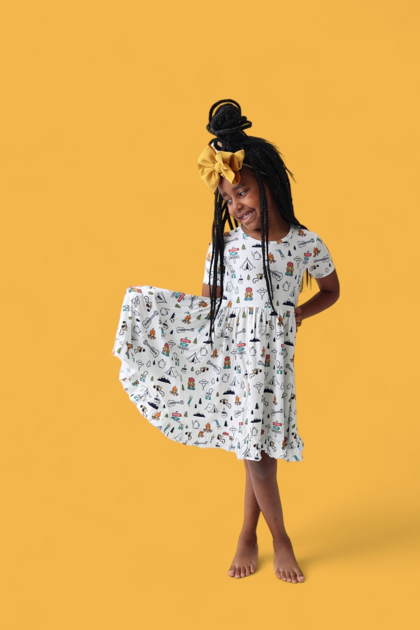 EXPLORE THE OUTDOORS DREAM RUFFLE DRESS - Mack & Harvie