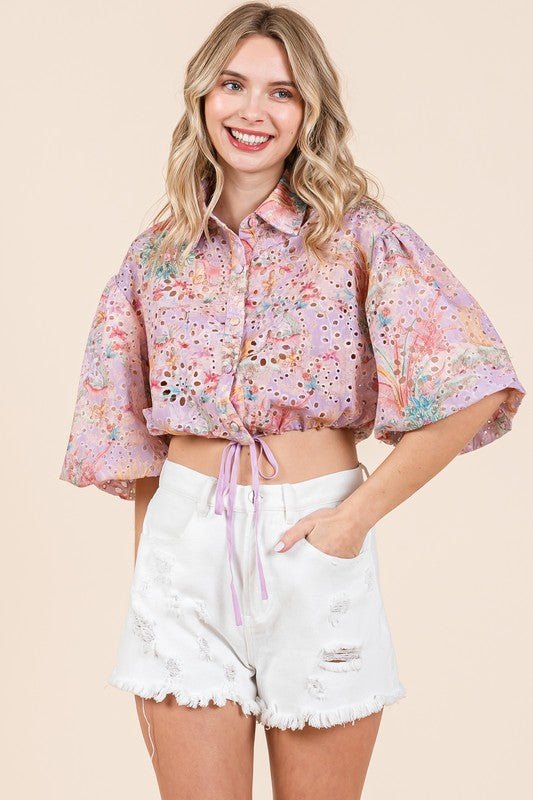 Eyelet Crop Top - Mack & Harvie