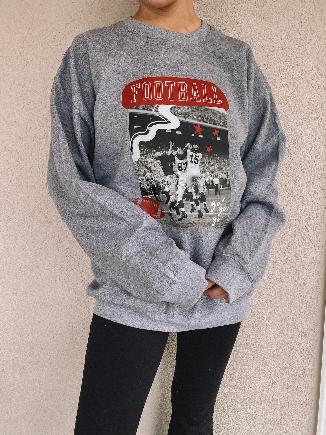 vintage football crewneck - adult