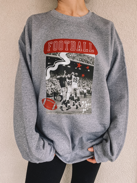 vintage football crewneck - adult