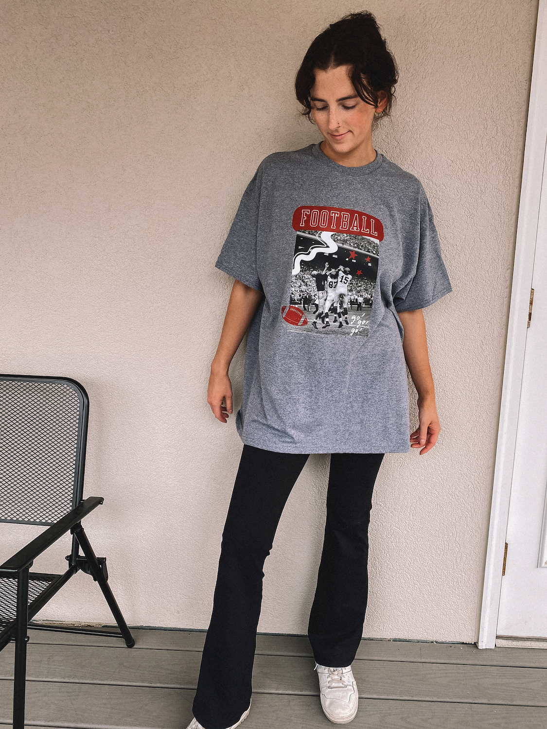 vintage football tee - adult