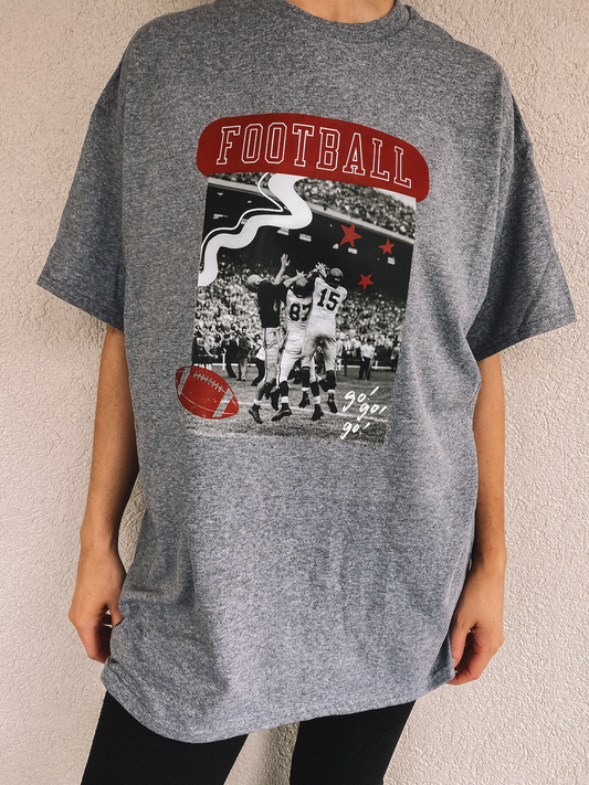 vintage football tee - adult