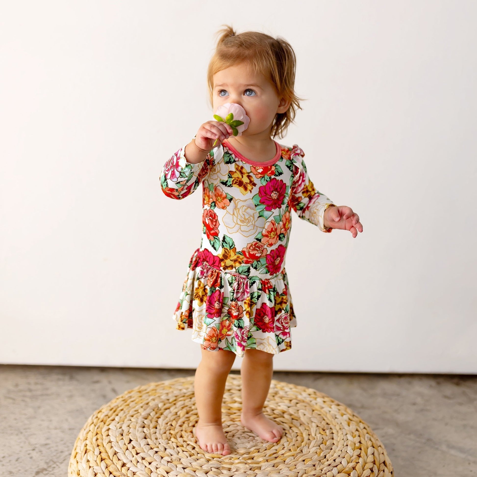 Fall In Love Twirling Bodysuit Dress (3M - 24M) - Mack & Harvie