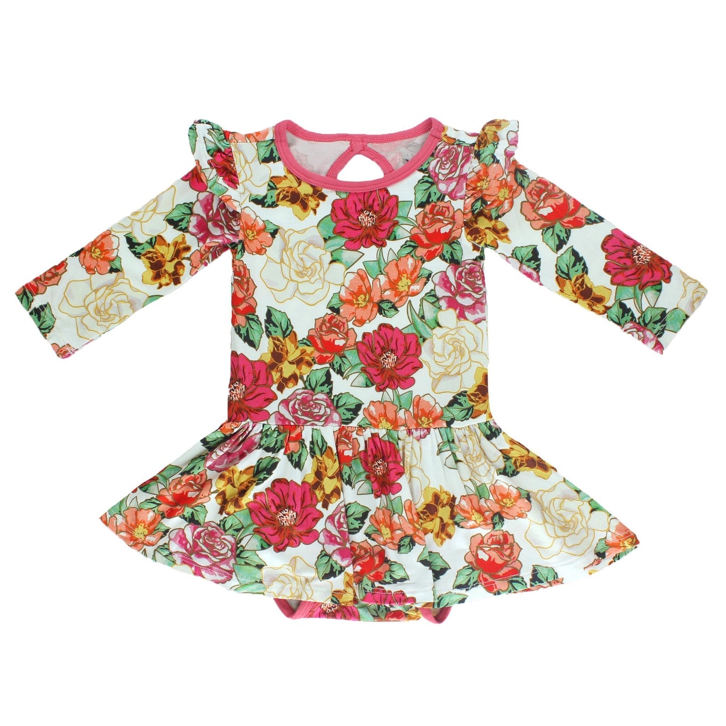 Fall In Love Twirling Bodysuit Dress (3M - 24M) - Mack & Harvie