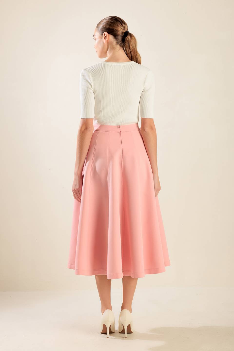 FALLING INTO BLISS WOVEN MIDI SKIRT - Mack & Harvie