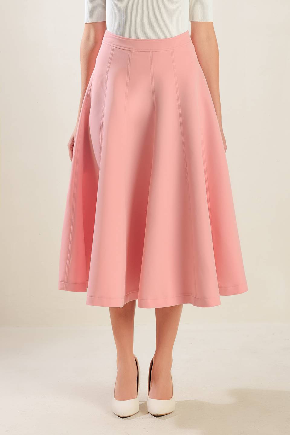 FALLING INTO BLISS WOVEN MIDI SKIRT - Mack & Harvie