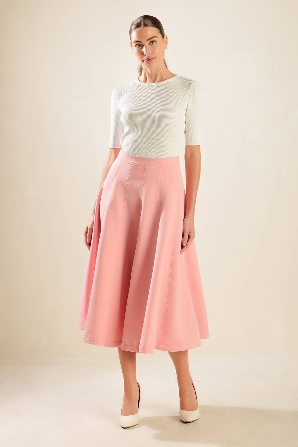 FALLING INTO BLISS WOVEN MIDI SKIRT - Mack & Harvie