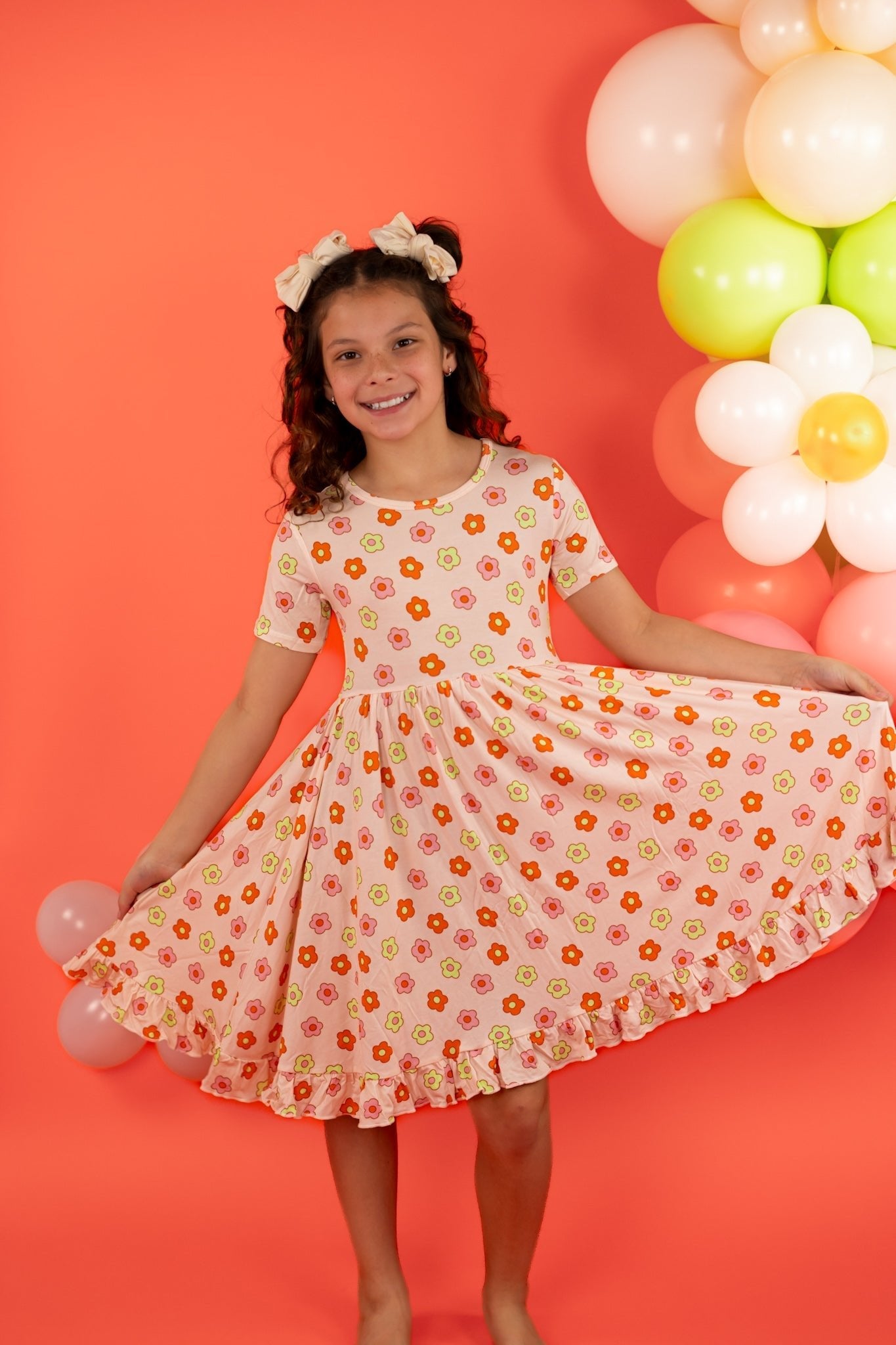 FEELIN' FLOWERFUL DREAM RUFFLE DRESS - Mack & Harvie