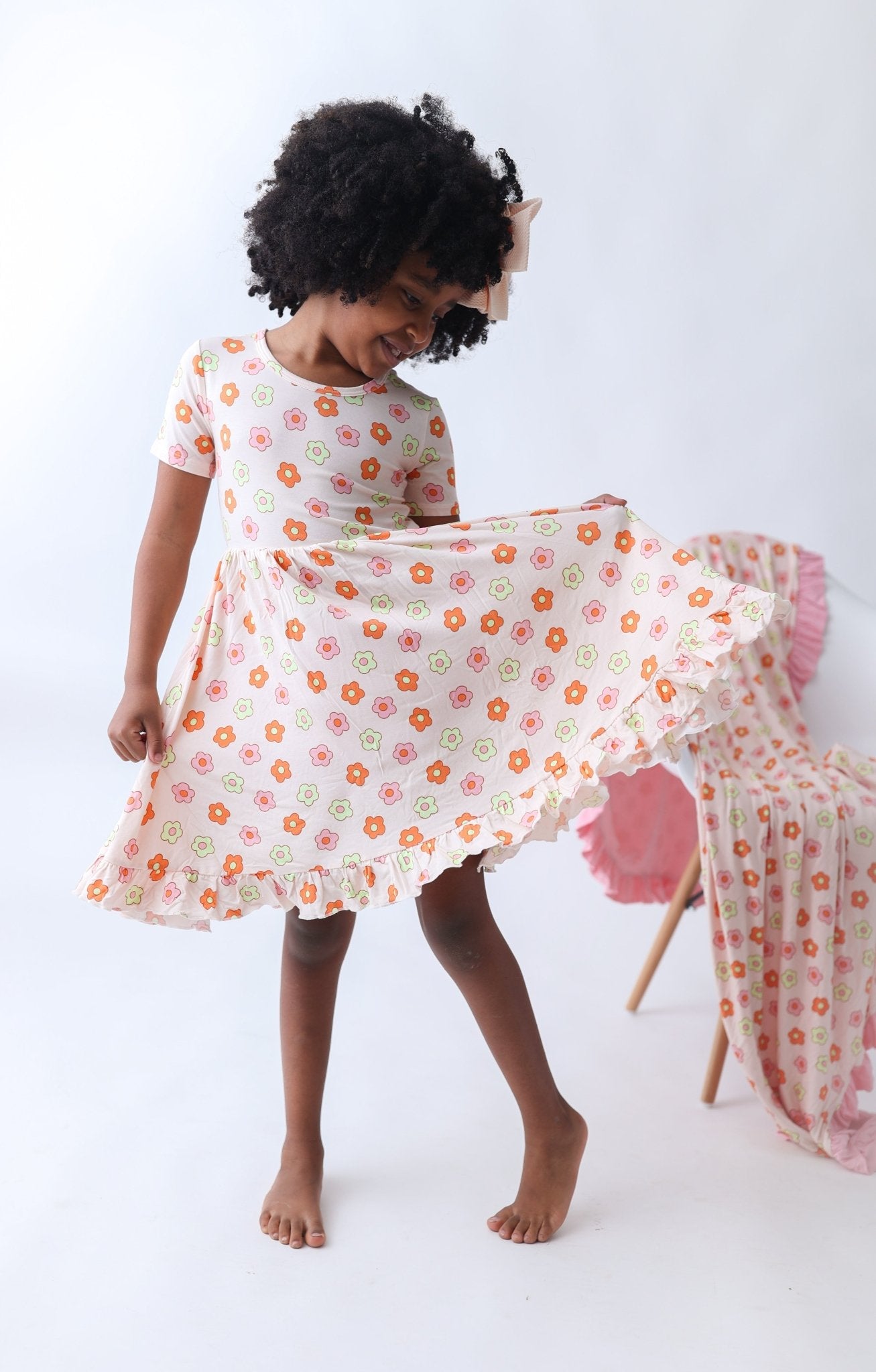 FEELIN' FLOWERFUL DREAM RUFFLE DRESS - Mack & Harvie