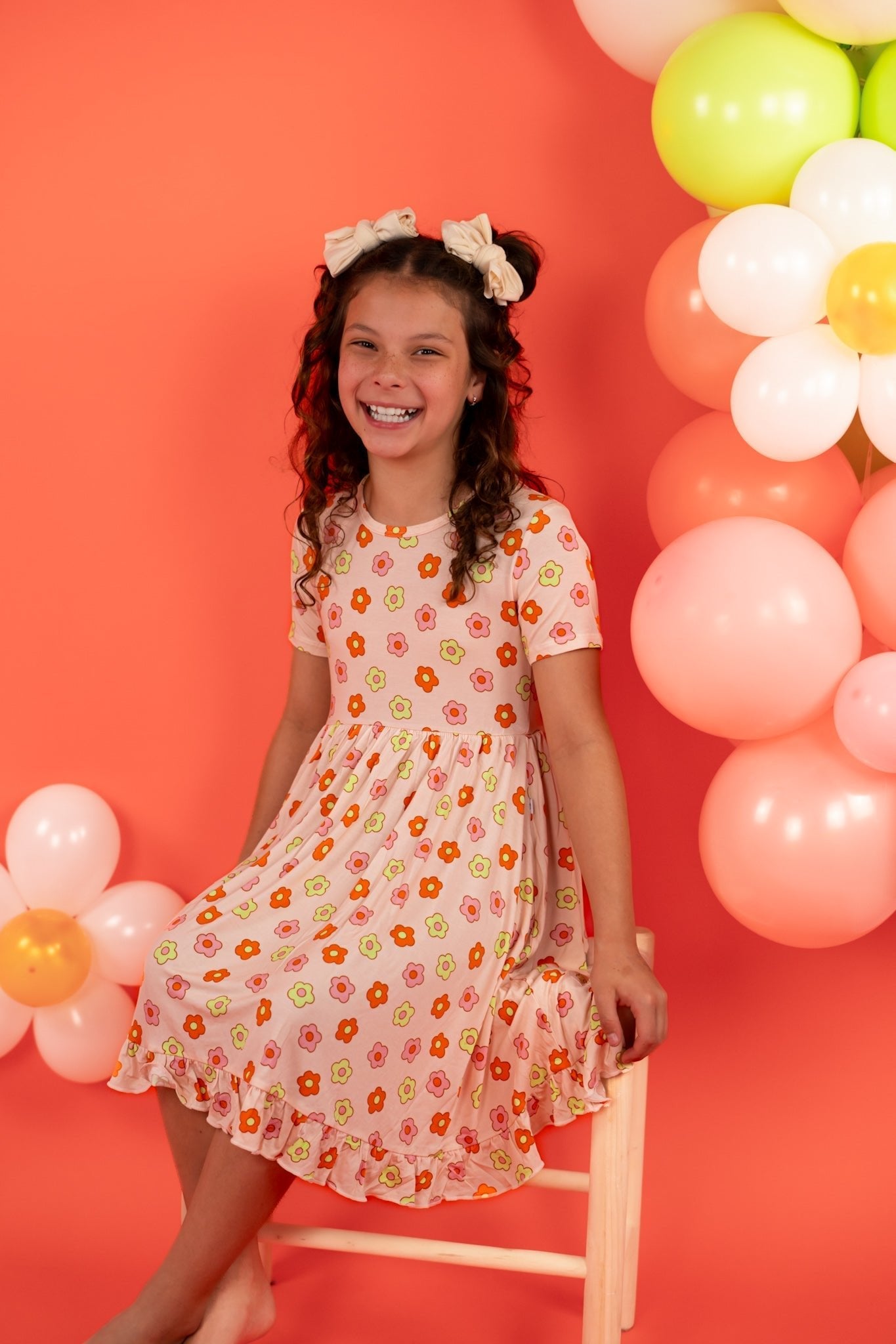 FEELIN' FLOWERFUL DREAM RUFFLE DRESS - Mack & Harvie