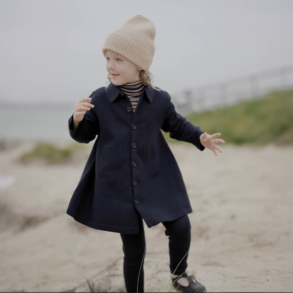 Felted Coat - Dark Navy - Mack & Harvie