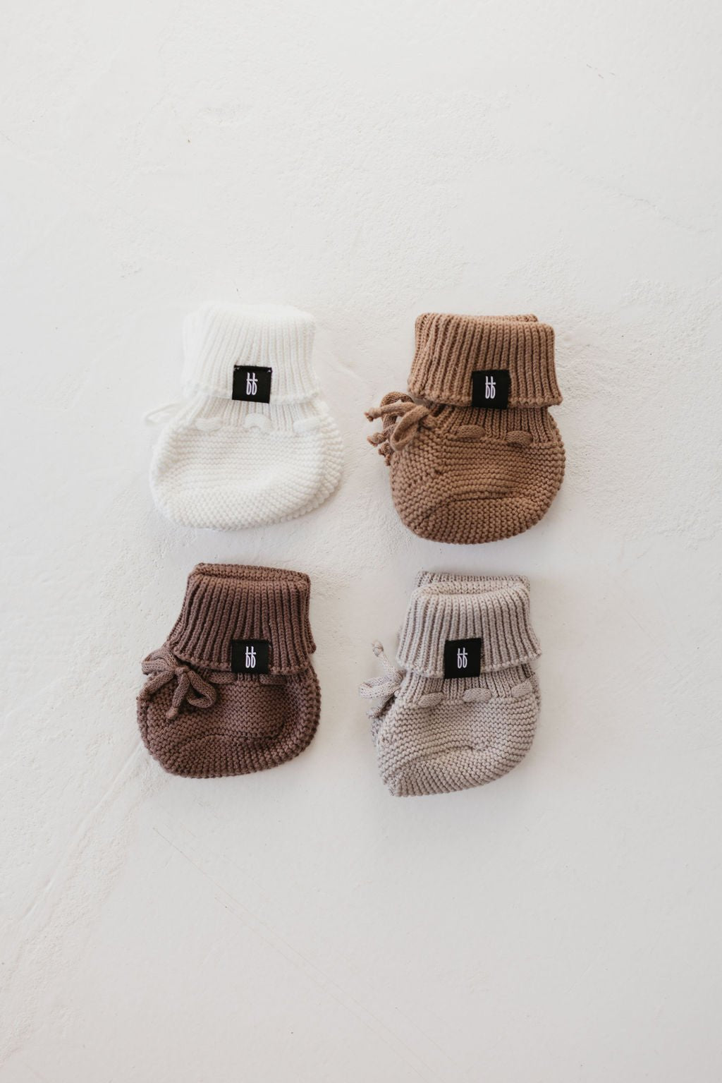 ff Knit Booties | Chocolate Chip - Mack & Harvie