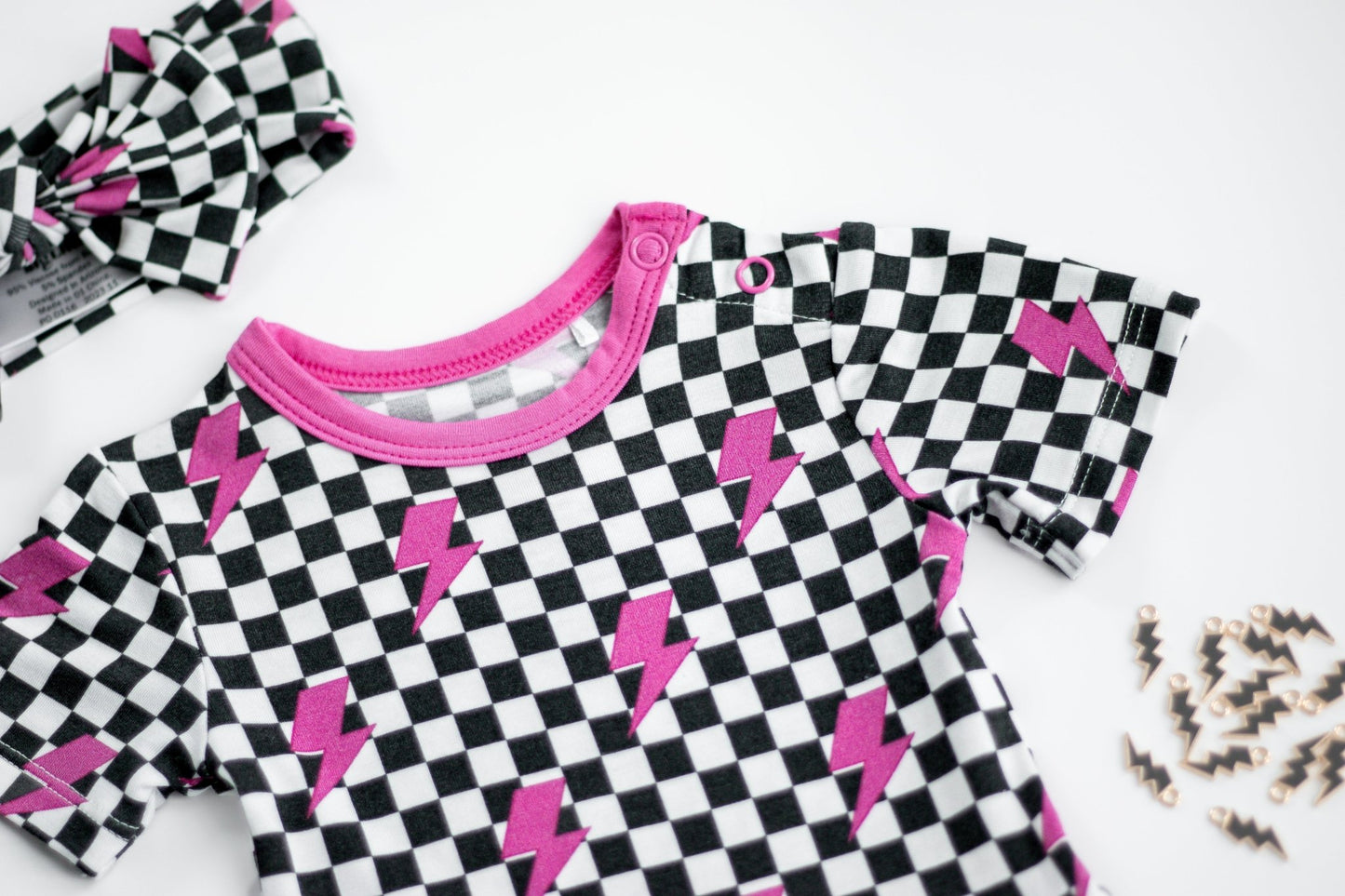 FIERCE CHECKZZZ DREAM BODYSUIT DRESS - Mack & Harvie