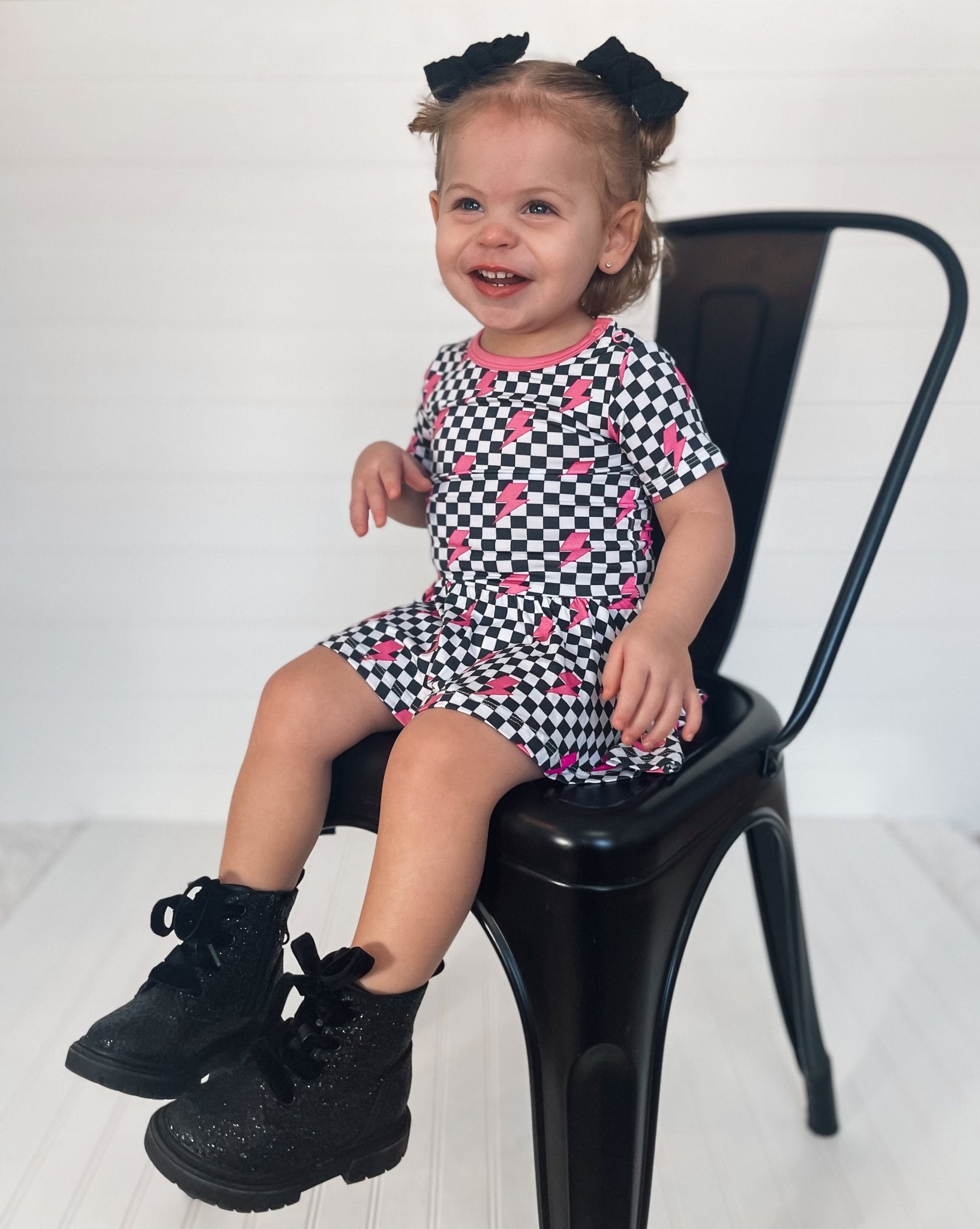 FIERCE CHECKZZZ DREAM BODYSUIT DRESS - Mack & Harvie