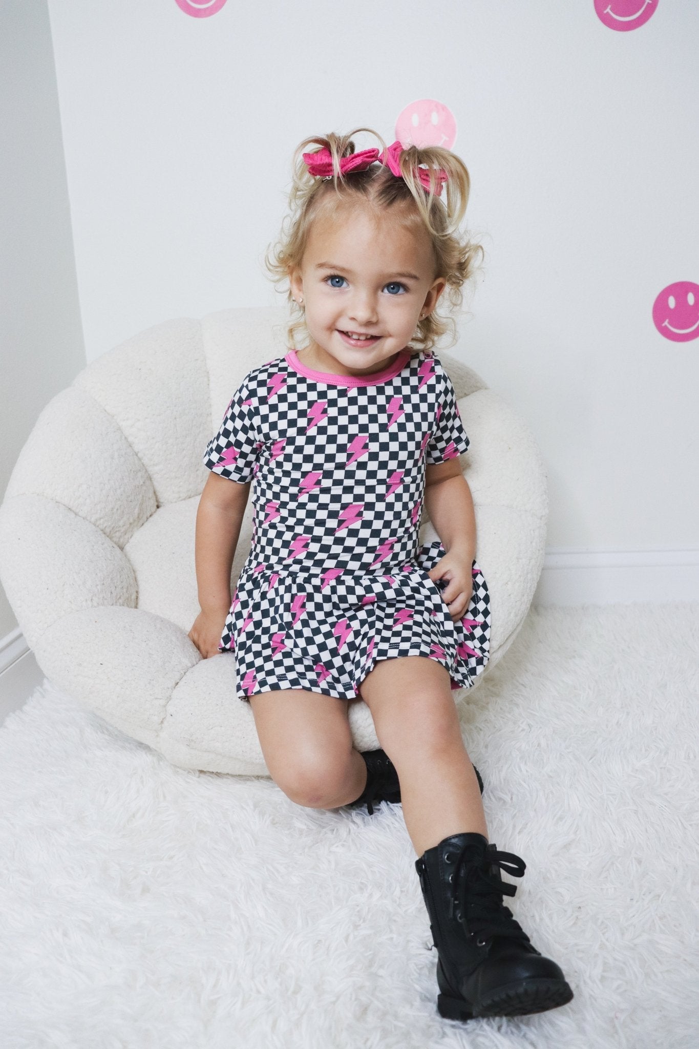 FIERCE CHECKZZZ DREAM BODYSUIT DRESS - Mack & Harvie