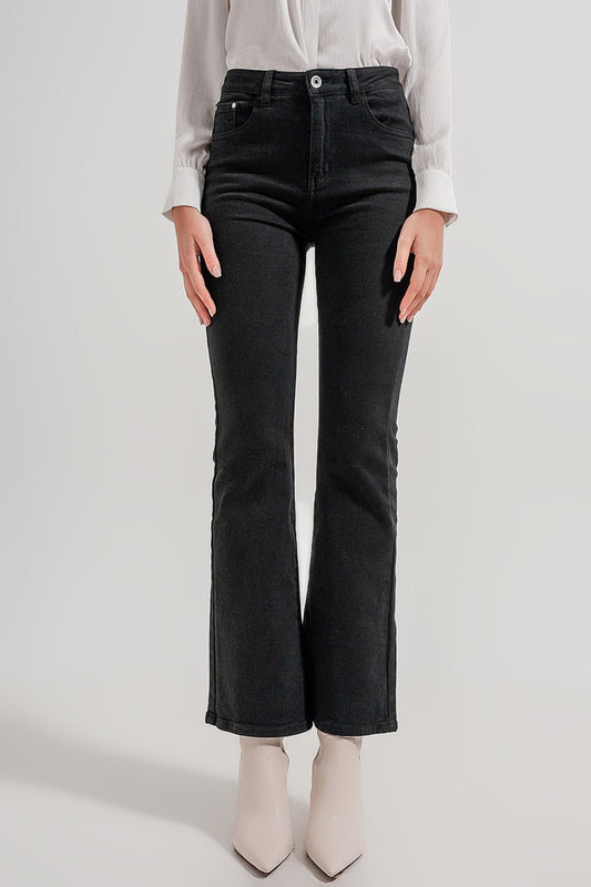 Flared Jeans in Black - Mack & Harvie