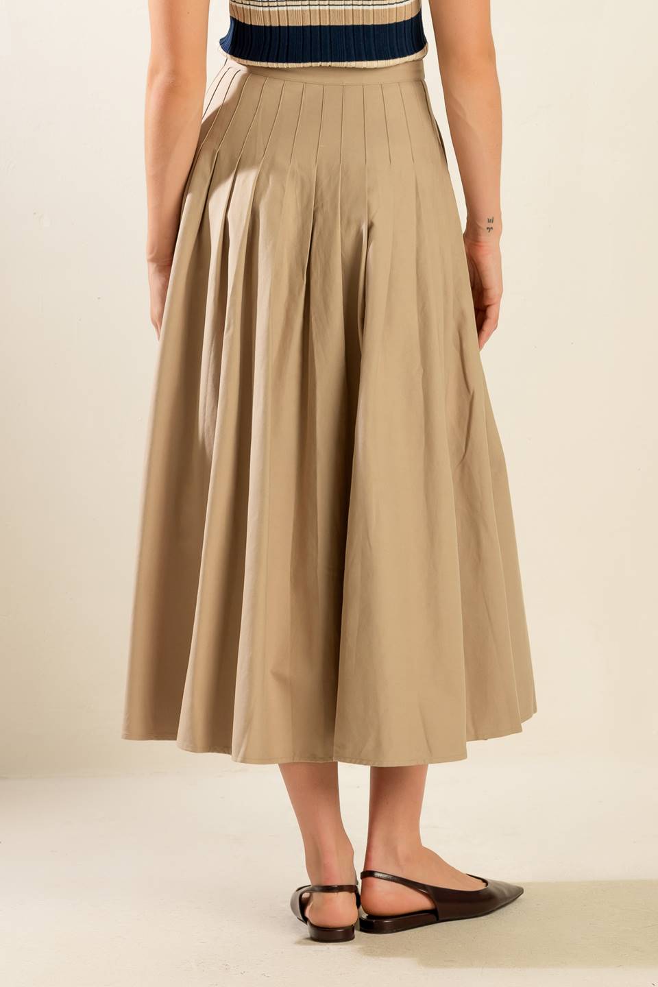 FLEETING FAUNA WOVEN MIDI SKIRT - Mack & Harvie